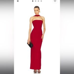 Deep red dress -Helsa